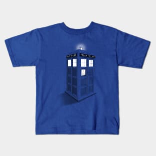 3D TARDIS Kids T-Shirt